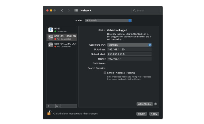 Mac - Static IP Setting